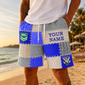 Auspiritmerch Canterbury-Bankstown Bulldogs Short Pants Custom Name Gifts For Fan