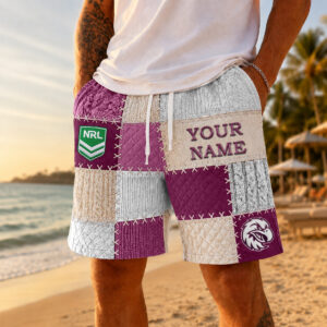 Auspiritmerch Manly Warringah Sea Eagles Short Pants Custom Name Gifts For Fan