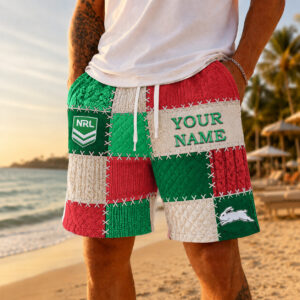 Auspiritmerch South Sydney Rabbitohs Short Pants Custom Name Gifts For Fan