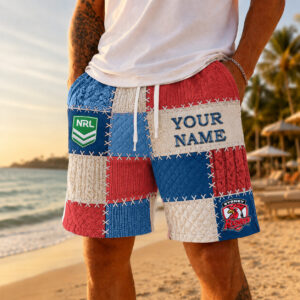 Auspiritmerch Sydney Roosters Short Pants Custom Name Gifts For Fan