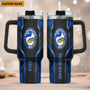 Auspiritmerch Parramatta Eels Custom Stanley Cup 40 oz 30 oz Tumbler With Handle