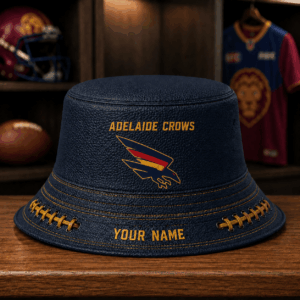 Auspiritmerch Adelaide Crows Bucket Hat Custom Name Vintage Daily Casual Fashion