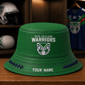 Auspiritmerch New Zealand Warriors Bucket Hat Custom Name Vintage Daily Casual Fashion