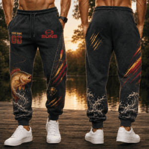 Auspiritmerch Gold Coast Suns x Fishing Personalized Sweatpants Gift For Fan
