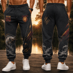 Auspiritmerch Brisbane Lions x Fishing Personalized Sweatpants Gift For Fan