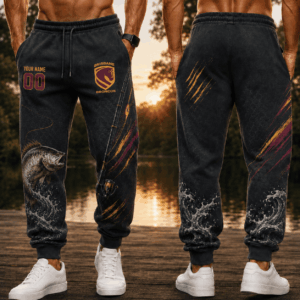 Auspiritmerch Brisbane Broncos x Fishing Personalized Sweatpants Gift For Fan