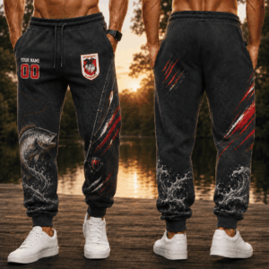 Auspiritmerch St. George Illawarra Dragons x Fishing Personalized Sweatpants Gift For Fan