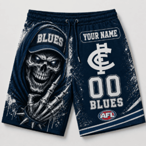 Auspiritmerch Carlton Blues Short Pants Custom Name Gifts For Fan
