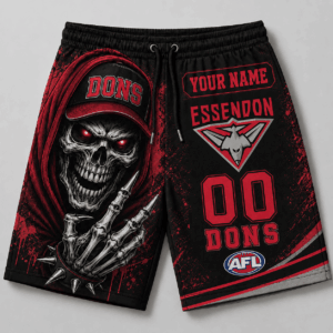 Auspiritmerch Essendon Short Pants Custom Name Gifts For Fan