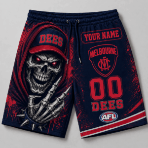 Auspiritmerch Melbourne Demons Short Pants Custom Name Gifts For Fan