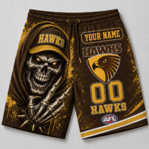 Auspiritmerch Hawthorn Hawks Short Pants Custom Name Gifts For Fan