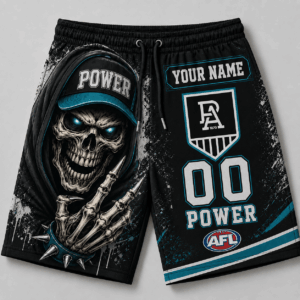 Auspiritmerch Port Adelaide Short Pants Custom Name Gifts For Fan