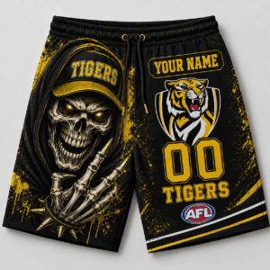 Auspiritmerch Richmond Tigers Short Pants Custom Name Gifts For Fan