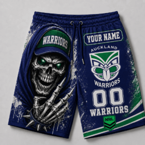 Auspiritmerch New Zealand Warriors Short Pants Custom Name Gifts For Fan