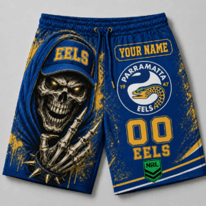 Auspiritmerch Parramatta Eels Short Pants Custom Name Gifts For Fan