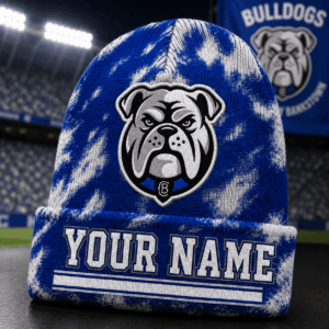 Auspiritmerch Canterbury-Bankstown Bulldogs Beanie Hat Custom Name Gift For Fans