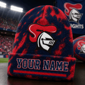 Auspiritmerch Newcastle Knights Beanie Hat Custom Name Gift For Fans
