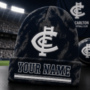 Auspiritmerch Carlton Blues Beanie Hat Custom Name Gift For Fans