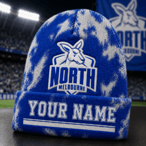 Auspiritmerch North Melbourne Beanie Hat Custom Name Gift For Fans