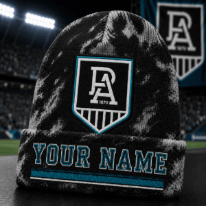 Auspiritmerch Port Adelaide Beanie Hat Custom Name Gift For Fans