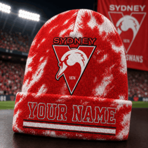 Auspiritmerch Sydney Swans Beanie Hat Custom Name Gift For Fans