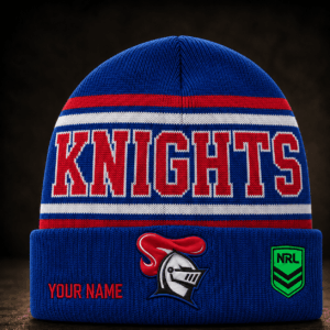 Auspiritmerch Newcastle Knights Beanie Hat Custom Name Gift For Fans