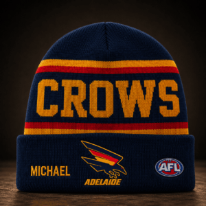 Auspiritmerch Adelaide Crows Beanie Hat Custom Name Gift For Fans