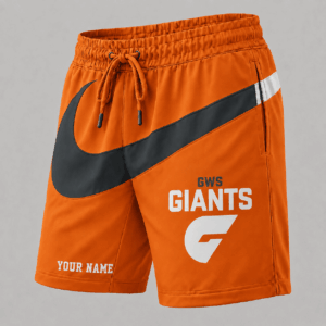 Auspiritmerch GWS Giants Short Pants Custom Name Gifts For Fan