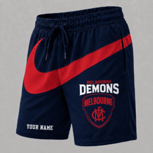 Auspiritmerch Melbourne Demons Short Pants Custom Name Gifts For Fan