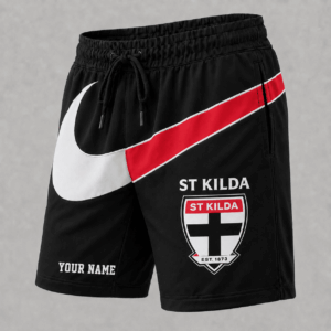 Auspiritmerch St Kilda Saints Short Pants Custom Name Gifts For Fan