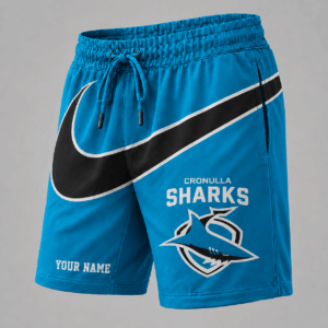 Auspiritmerch Cronulla-Sutherland Sharks Short Pants Custom Name Gifts For Fan