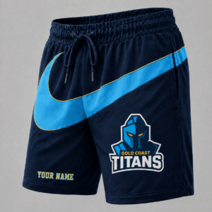 Auspiritmerch Gold Coast Titans Short Pants Custom Name Gifts For Fan