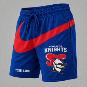 Auspiritmerch Newcastle Knights Short Pants Custom Name Gifts For Fan