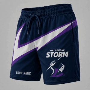 Auspiritmerch Melbourne Storm Short Pants Custom Name Gifts For Fan