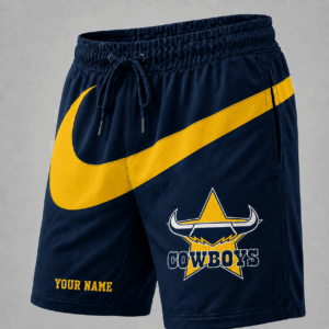 Auspiritmerch North Queensland Cowboys Short Pants Custom Name Gifts For Fan