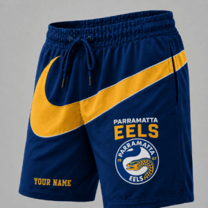 Auspiritmerch Parramatta Eels Short Pants Custom Name Gifts For Fan
