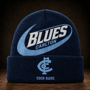 Auspiritmerch Carlton Blues Beanie Hat Custom Name Gift For Fans