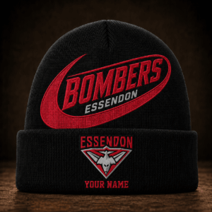 Auspiritmerch Melbourne Demons Beanie Hat Custom Name Gift For Fans