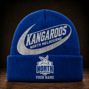 Auspiritmerch North Melbourne Beanie Hat Custom Name Gift For Fans