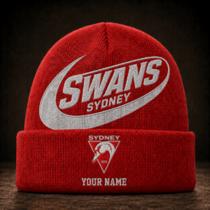 Auspiritmerch Sydney Swans Beanie Hat Custom Name Gift For Fans
