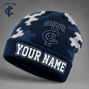 Auspiritmerch Carlton Blues Beanie Hat Custom Name Gift For Fans