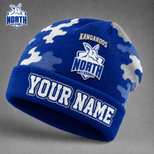 Auspiritmerch North Melbourne Beanie Hat Custom Name Gift For Fans