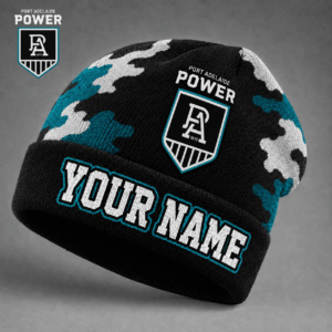 Auspiritmerch Port Adelaide Beanie Hat Custom Name Gift For Fans