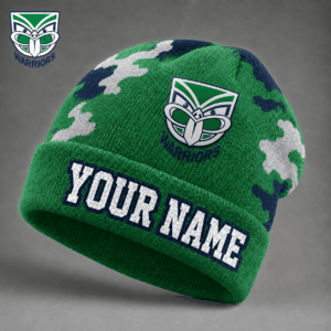 Auspiritmerch New Zealand Warriors Beanie Hat Custom Name Gift For Fans