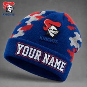Auspiritmerch Newcastle Knights Beanie Hat Custom Name Gift For Fans