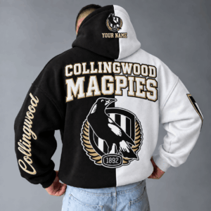 Auspiritmerch Collingwood Magpies Hoodie Custom Name Daily Casual Fashion