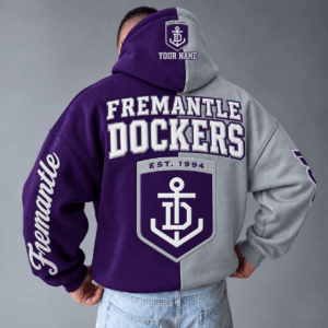Auspiritmerch Fremantle Dockers Hoodie Custom Name Daily Casual Fashion
