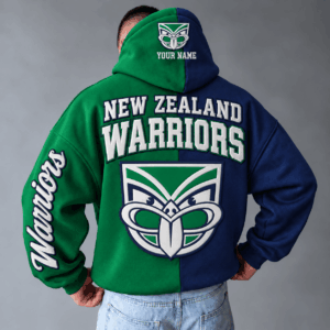 Auspiritmerch New Zealand Warriors Hoodie Custom Name Daily Casual Fashion