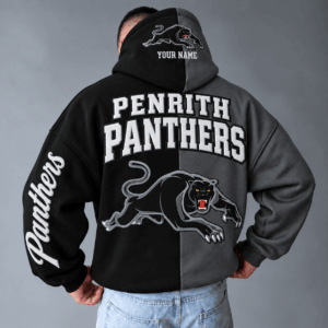 Auspiritmerch Penrith Panthers Hoodie Custom Name Daily Casual Fashion