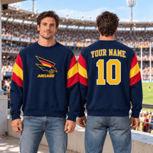 Auspiritmerch Adelaide Crows Sweatshirt Custom Name Daily Casual Fashion